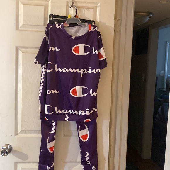 2pcs pants suit champion style purple - Picture 7 of 8